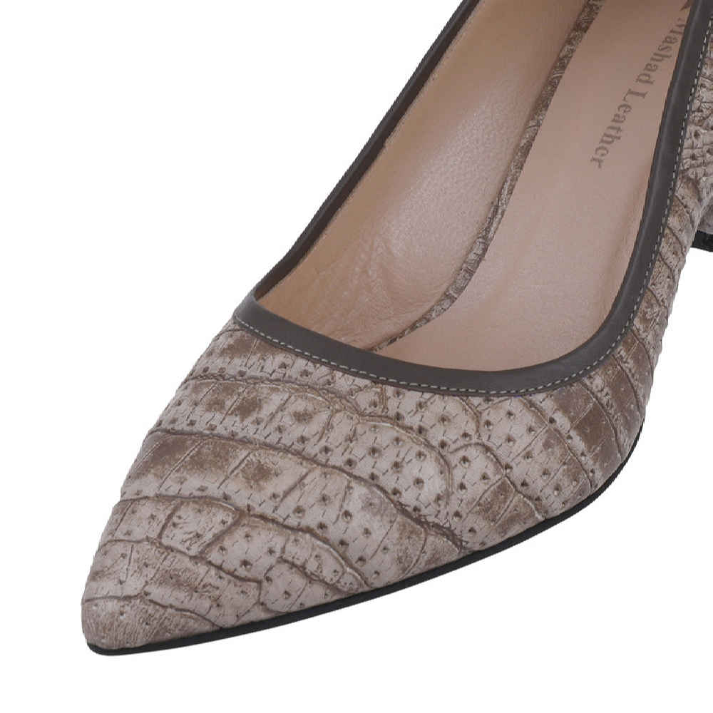 Damenschuhe aus Leder mit hohen Absätzen Modell Tiana