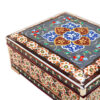 Handgefertigte persische Holz-Schmuckbox mit Khatam-Blumen