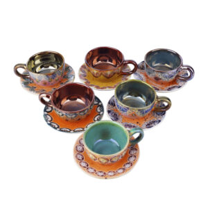 Persisches Teetassenset mit Untertasse - Behnoosh Keramikdesign