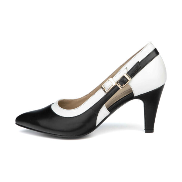 Damenschuhe aus Leder mit hohen Absätzen Modell Elsa