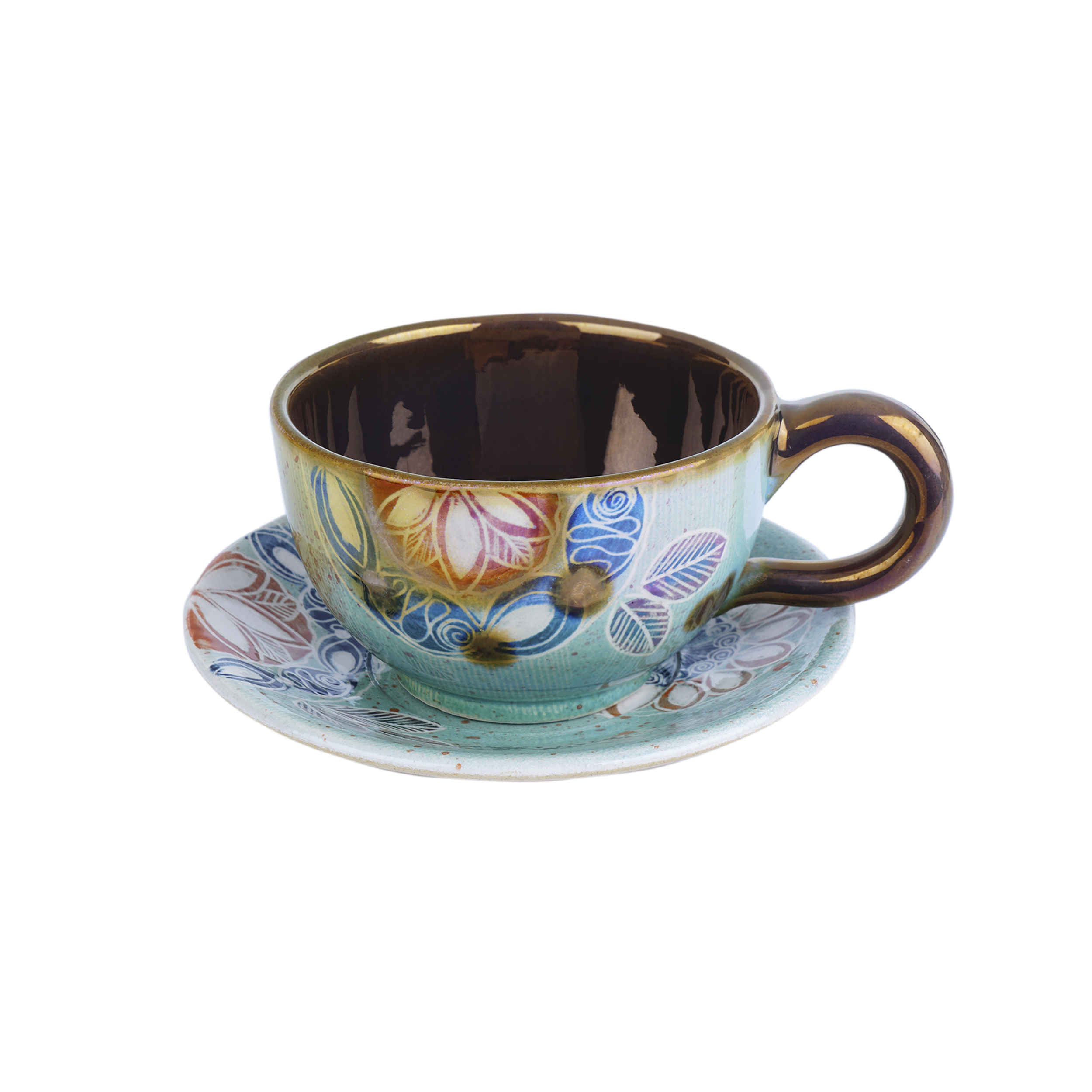 Persisches Teetassenset mit Untertasse – Skakil Keramikdesign