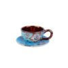 Persisches Teetassenset mit Untertasse - Yasamin Keramikdesign