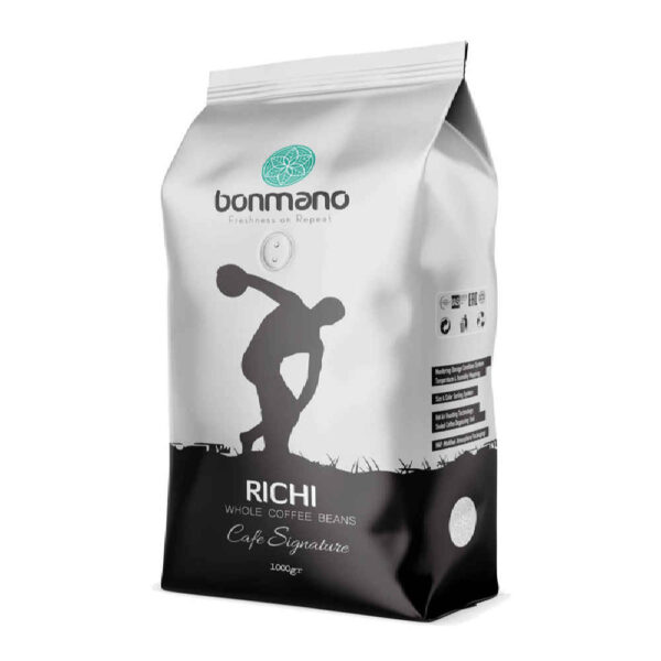 Bonmano Frisch geröstete ganze Kaffeebohnen Modell Richi 1000g