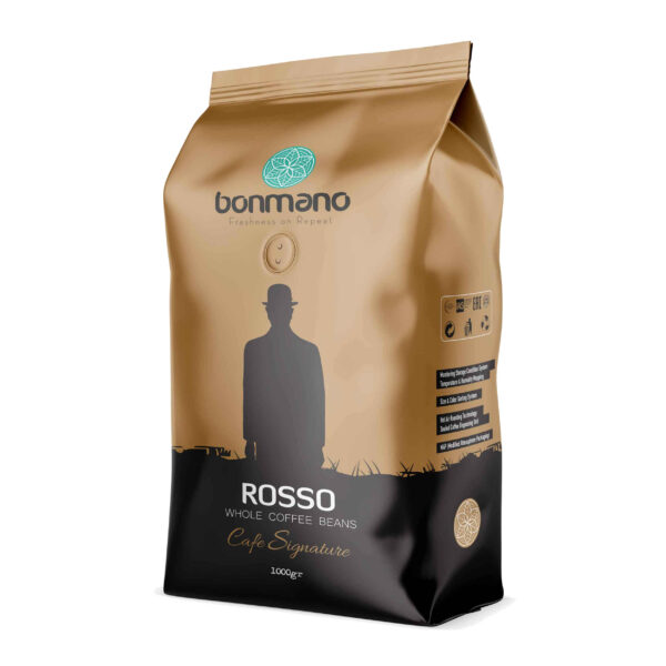 Bonmano Frisch geröstete ganze Kaffeebohnen Modell Rosso 1000g