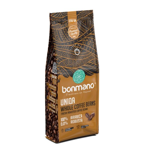 Bonmano Frisch geröstete ganze Kaffeebohnen Modell Uniqa 250g