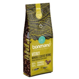 Bonmano Frisch geröstete ganze Kaffeebohnen Modell Vitaly 250g