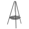 Kessel-Campingkochtrepod mit Pfanne & Kessel – 3-teiliges Modell für Camping