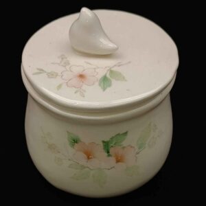 Keramik-Aufbewahrungsglas – Stilvolle Aufbewahrung für Kaffee, Tee & mehr, Vögel & Blumen