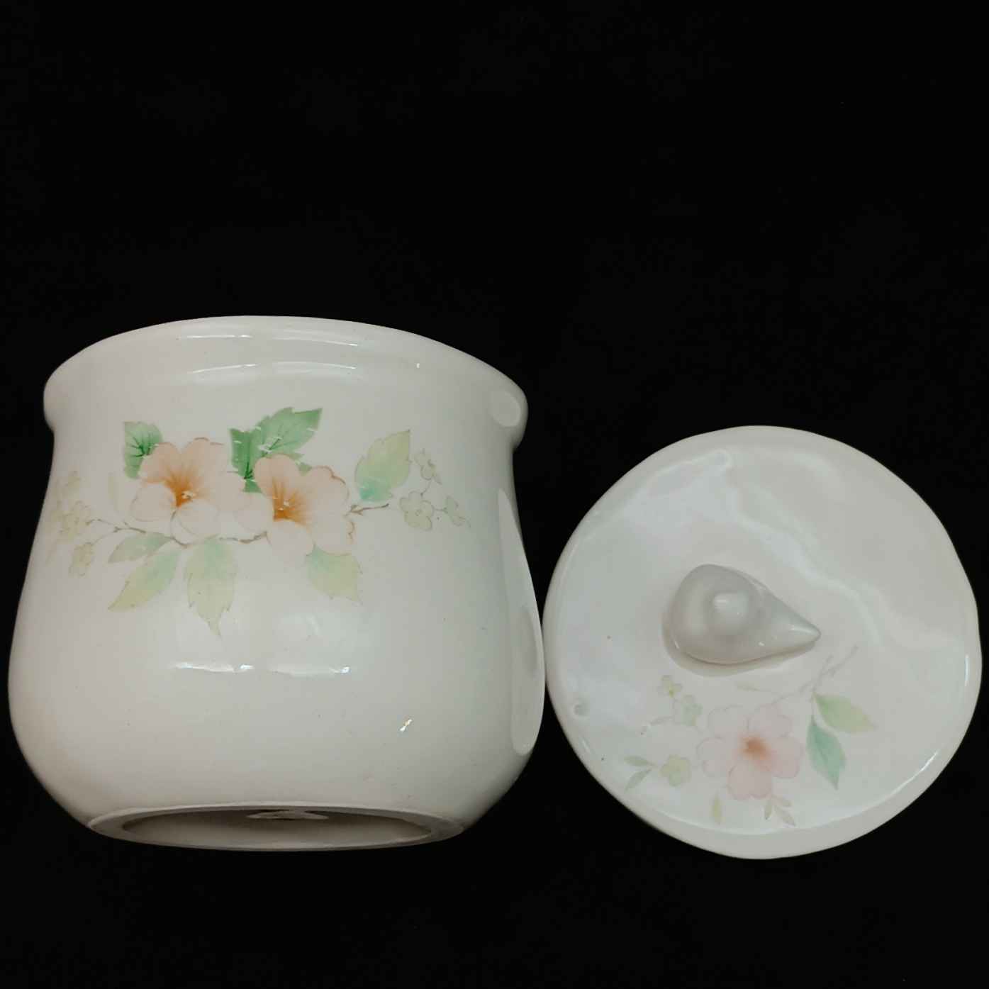 Keramik-Aufbewahrungsglas – Stilvolle Aufbewahrung für Kaffee, Tee & mehr, Vögel & Blumen