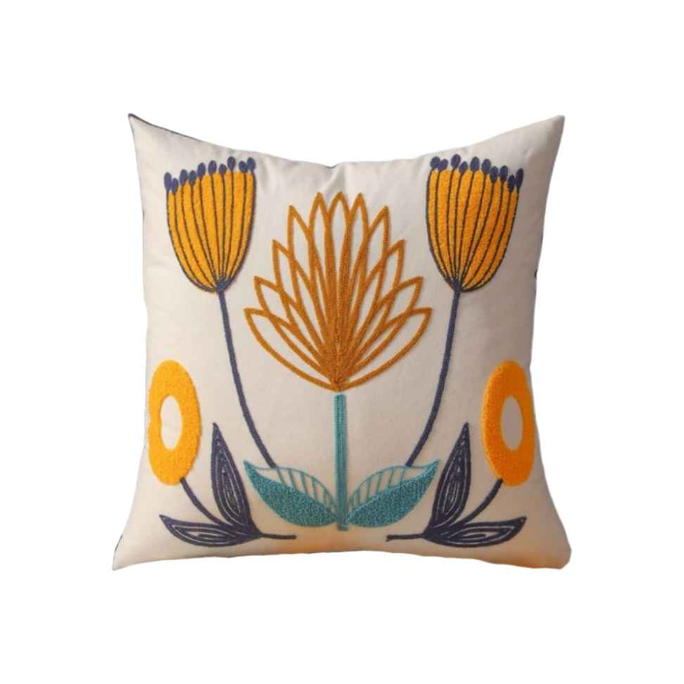 Punch-Needle-Kissenbezug – Besticktes Design Arj
