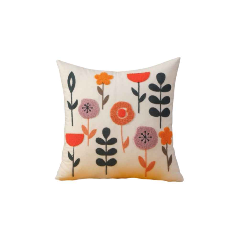 Punch-Needle-Kissenbezug – Besticktes Design Niko