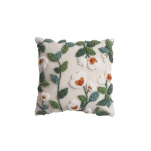 Punch-Needle-Kissenbezug – Besticktes Design Nobahar