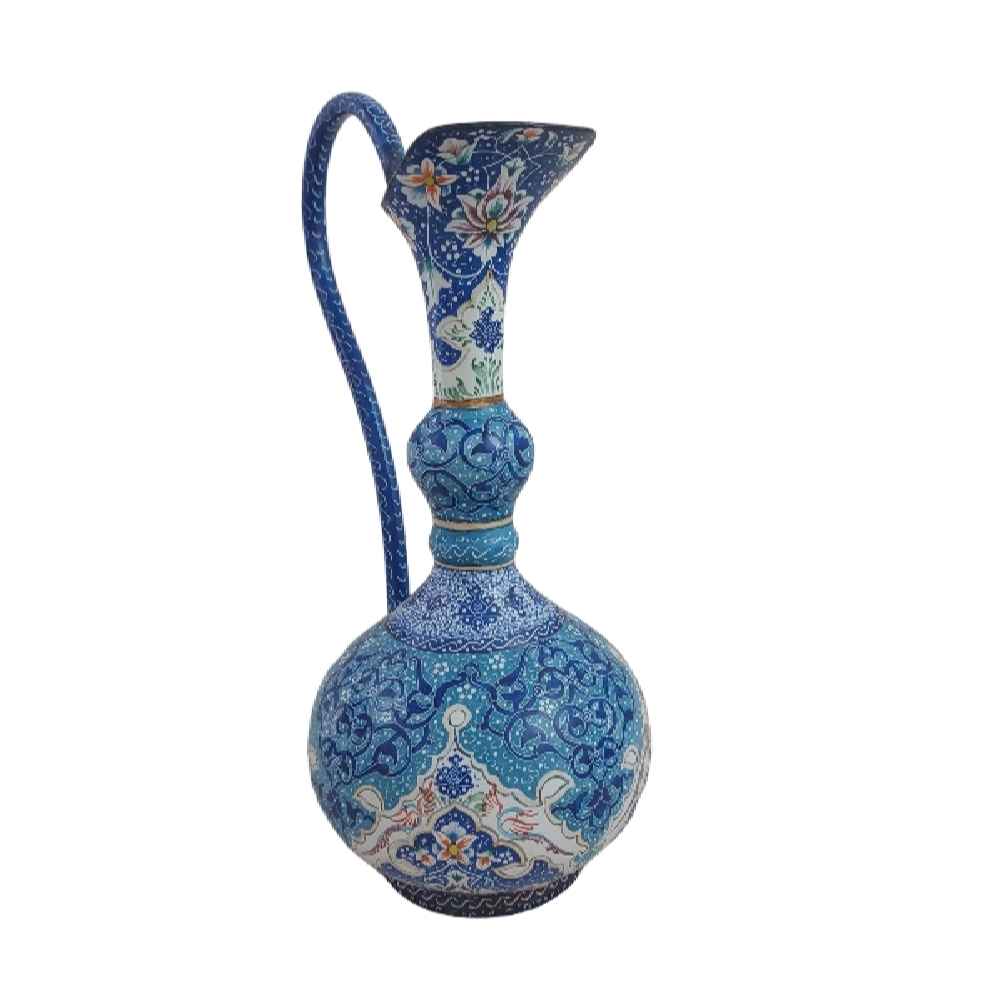 Dekorativer Krug Handgefertigt mit Persischer Minakari-Emaille Raha