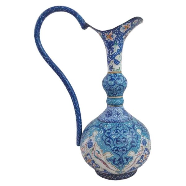 Dekorativer Krug Handgefertigt mit Persischer Minakari-Emaille Raha