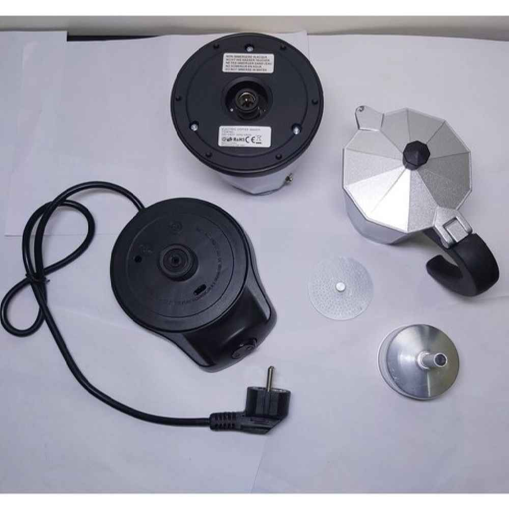 Elektrischer Moka Pot Kaffeekocher – 6 Tassen Kapazität