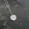 Silberhalskette mit Evil Eye Thema Hanieh