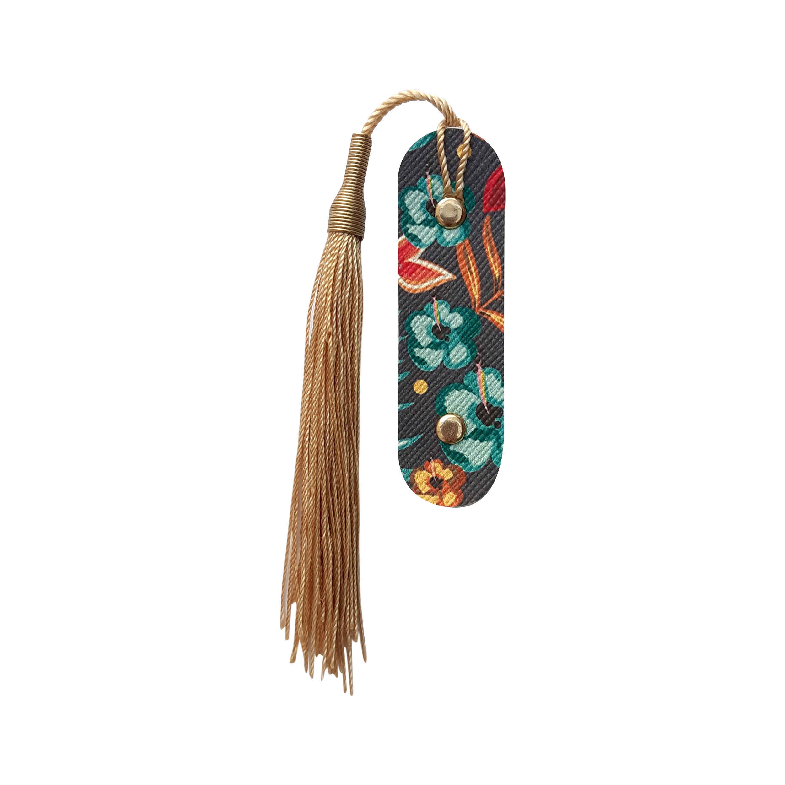 Florales Leder-Lesezeichen Modell Tima