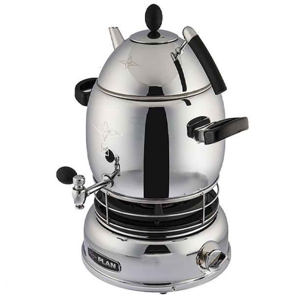 Gas-Samowar Teekocher mit Teekanne Modernes Design 5-Liter