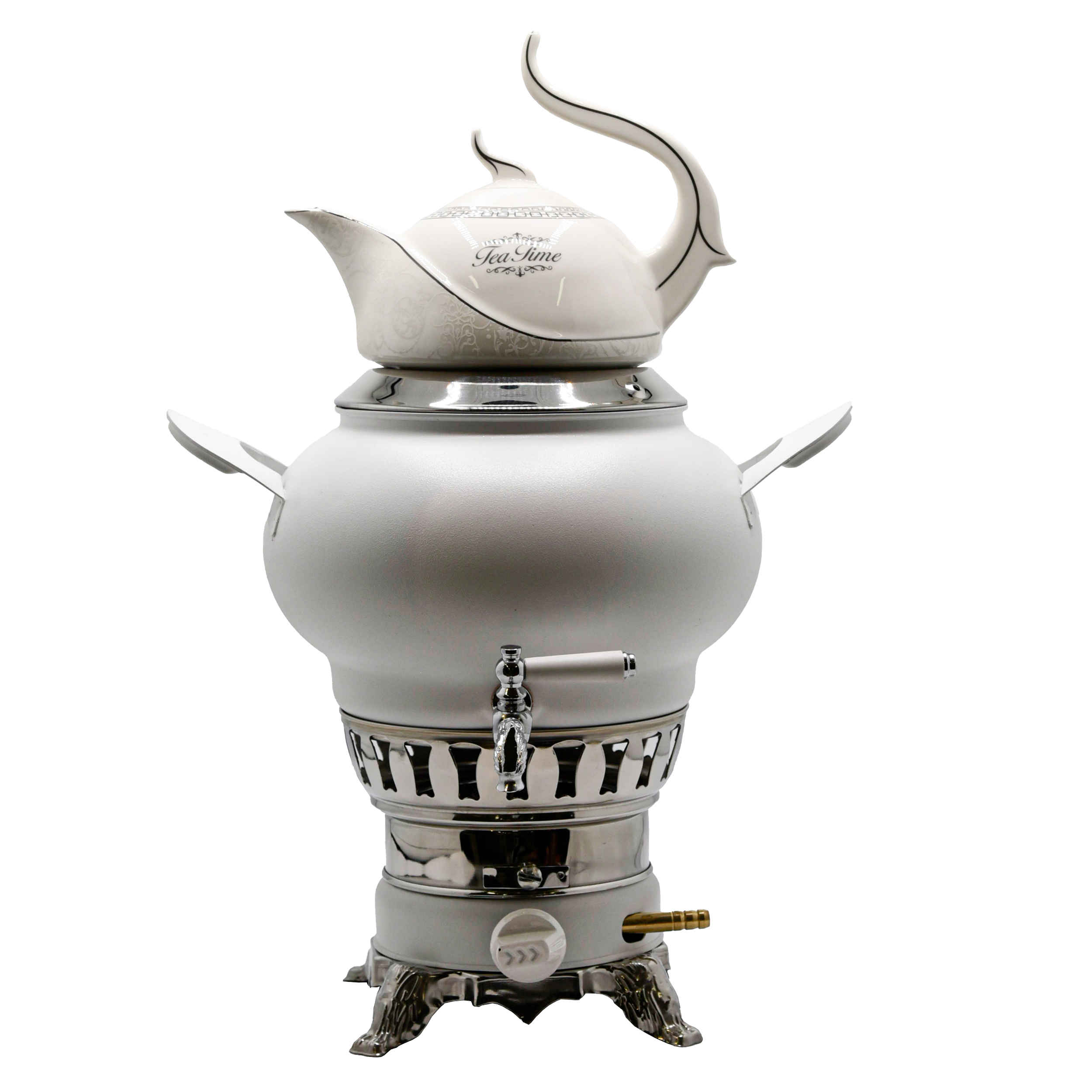 Gas-Samowar Teekocher mit Teekanne Modernes Design 5-Liter