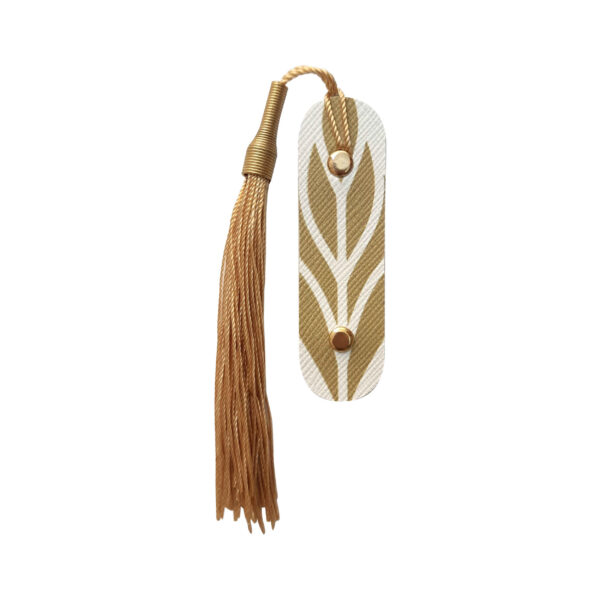 Goldenes Leder-Lesezeichen Modell Barg