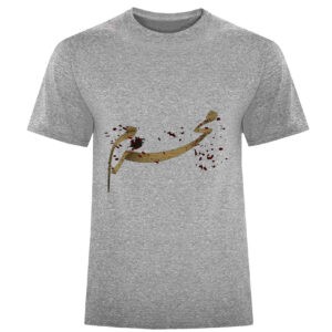 Islamisches T-Shirt für Muslime Grau Muharram Kalligrafie