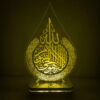 Islamische 3D-LED-Nachtlampe Thronvers