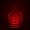 Islamische 3D-LED-Nachtlampe Thronvers