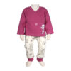 Langarm Hemd Set Kaninchen Muster Modell Sana (3 Teile)