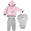 Langarm Sweatshirt Set Kaninchen Muster Modell M363 (3 Teile)