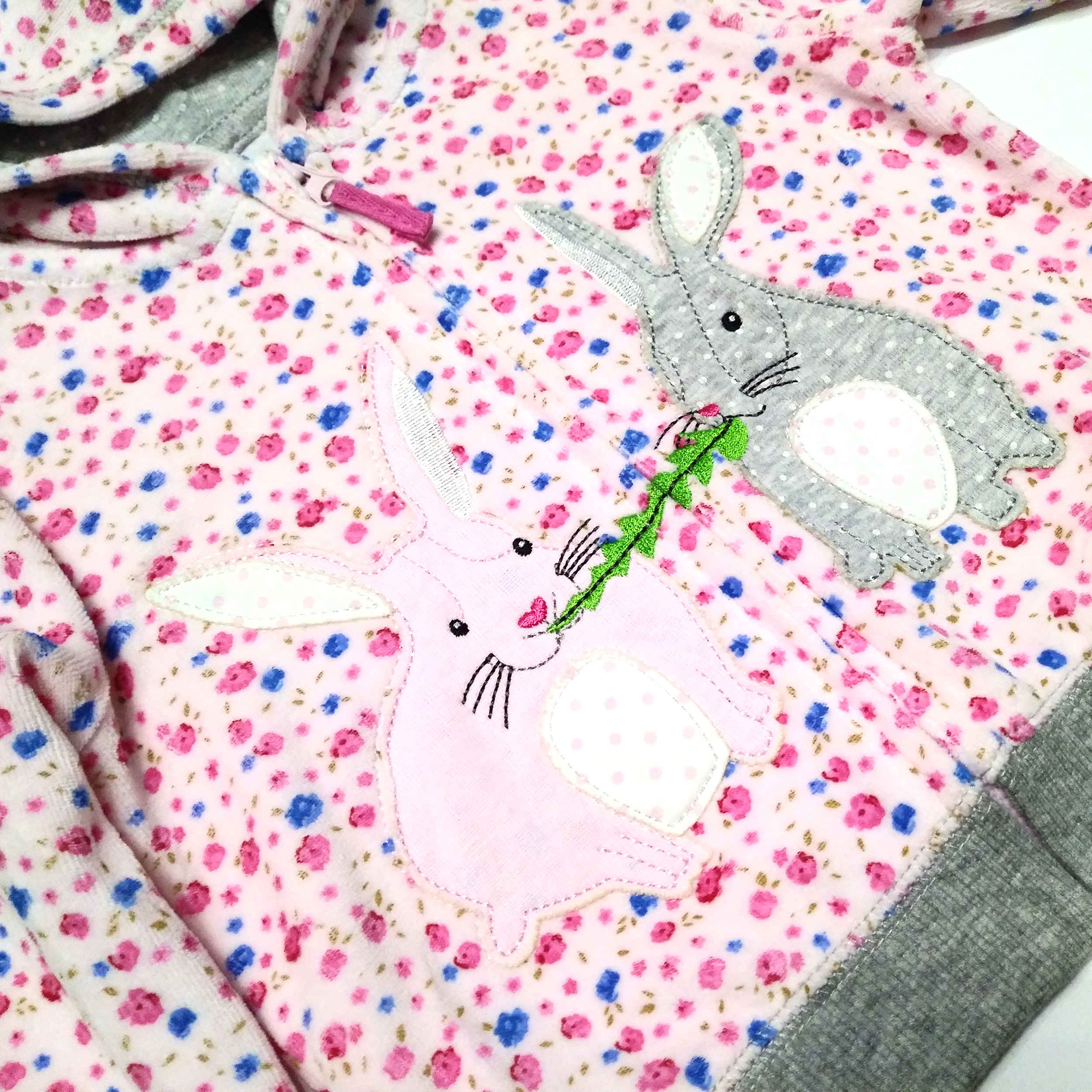 Langarm Sweatshirt Set Kaninchen Muster Modell M363 (3 Teile)