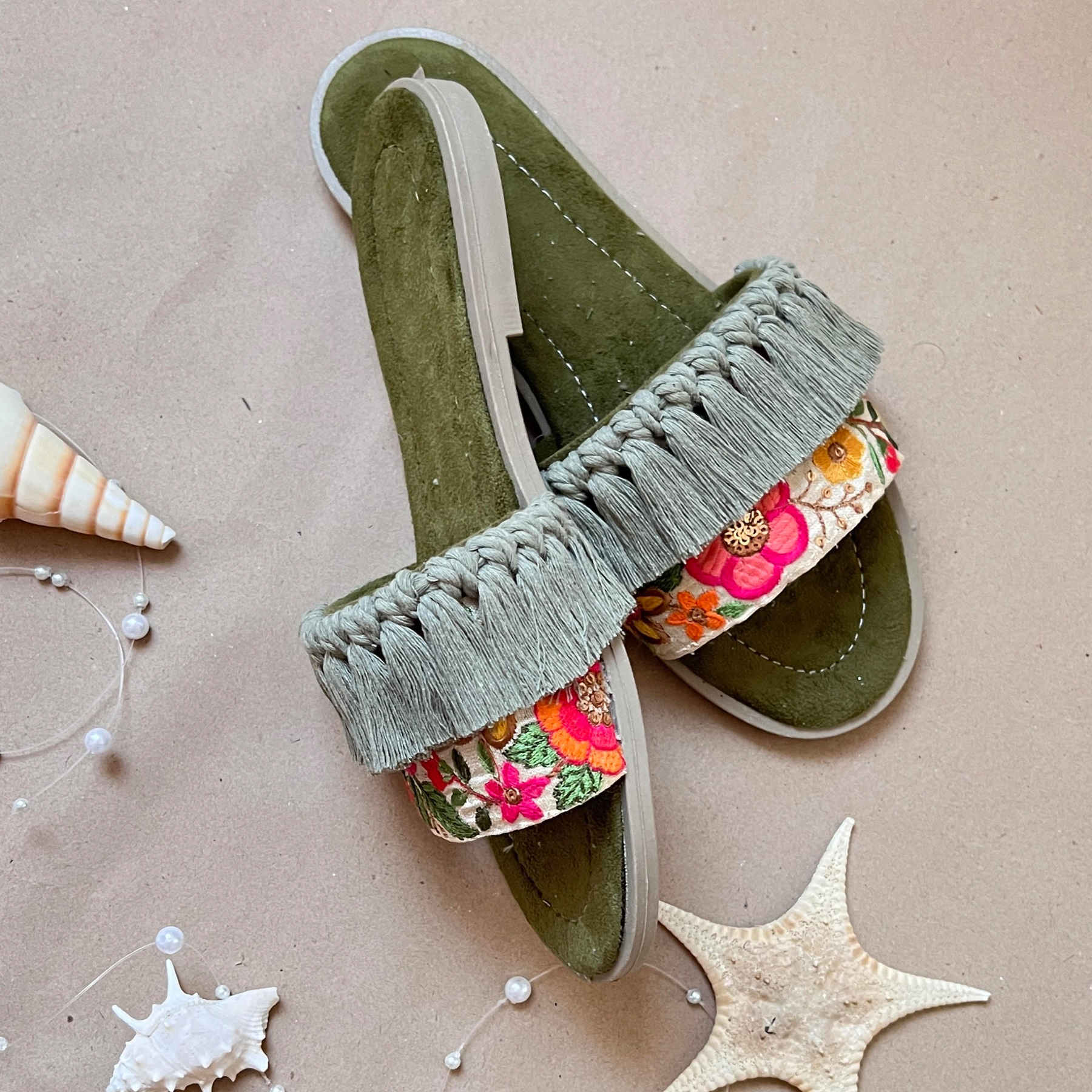 Makramee Boho Chic Sandalen Modell Golshan