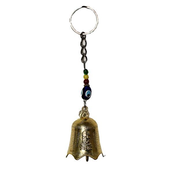 Metall Glocke Schlüsselanhänger - böser Blick Design