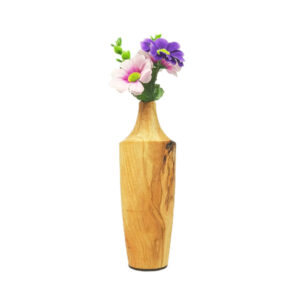 Handgefertigte dekorative Holzvasen aus massivem Naturholz, Minimalistisch Katy