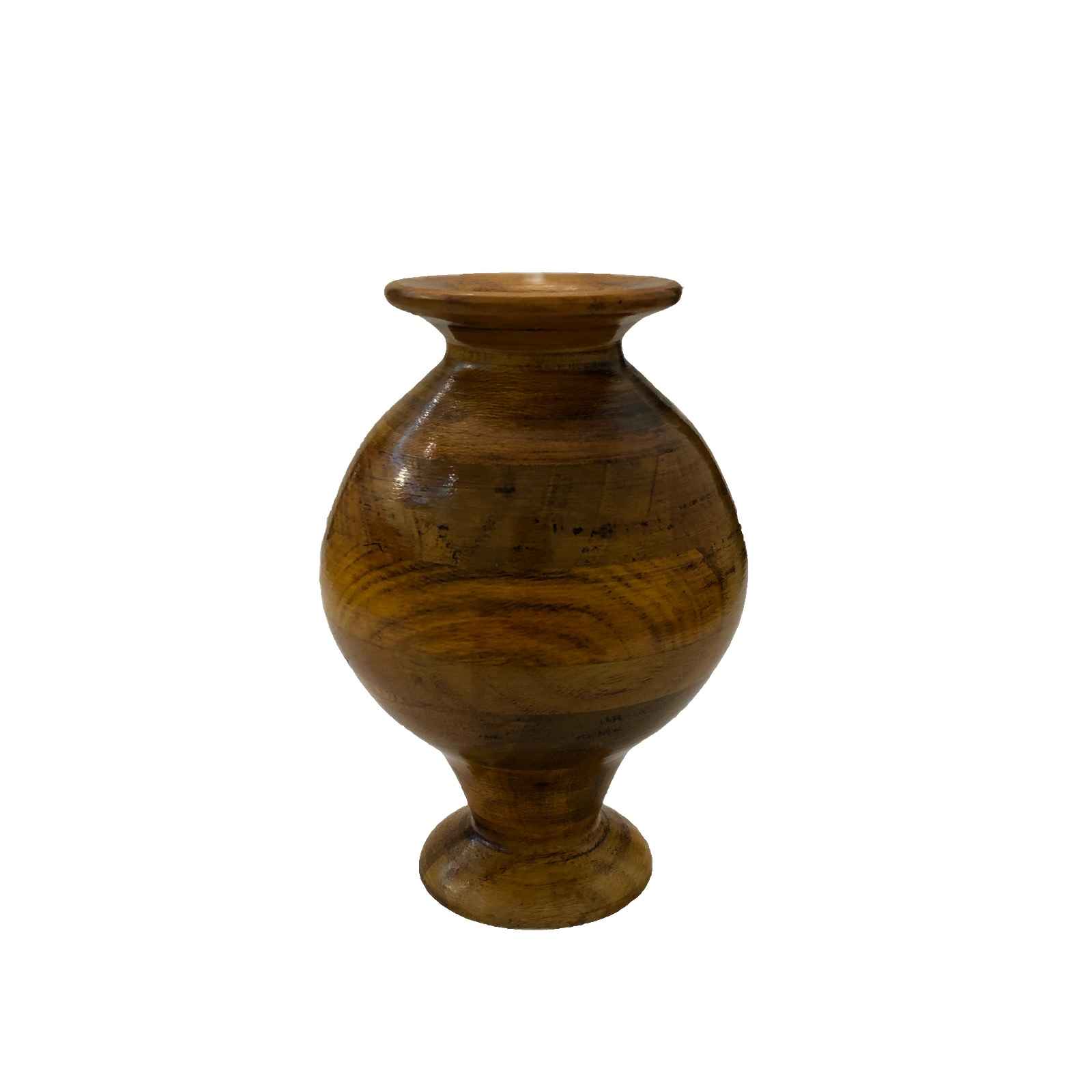 Handgefertigte Holz-Knospenvase aus massivem Naturholz, Minimalistisch Laya