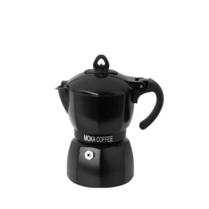 Moka Kanne für den Herd – Klassischer italienischer Kaffeezubereiter 1 Tasse Kapazität Moka