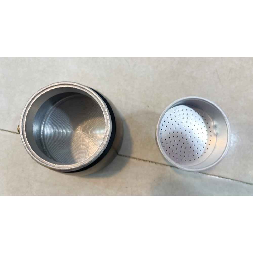 Moka Kanne für den Herd – Klassischer italienischer Kaffeezubereiter 2 Tassen Kapazität