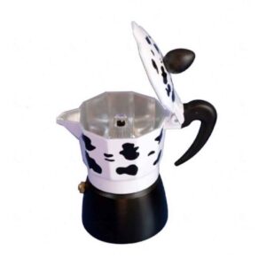 Moka Kanne für den Herd – Klassischer italienischer Kaffeezubereiter 2 Tassen Kapazität