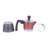 Moka Kanne für den Herd - Klassischer italienischer Kaffeezubereiter 2 Tassen Kapazität Caffettiera