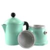 Moka Kanne für den Herd - Klassischer italienischer Kaffeezubereiter 3 Tassen Kapazität Stahl