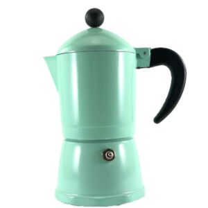 Moka Kanne für den Herd – Klassischer italienischer Kaffeezubereiter 3 Tassen Kapazität Stahl