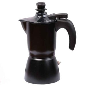 Moka Kanne für den Herd – Klassischer italienischer Kaffeezubereiter 3 Tassen Kapazität French Press