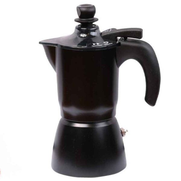 Moka Kanne für den Herd - Klassischer italienischer Kaffeezubereiter 3 Tassen Kapazität French Press