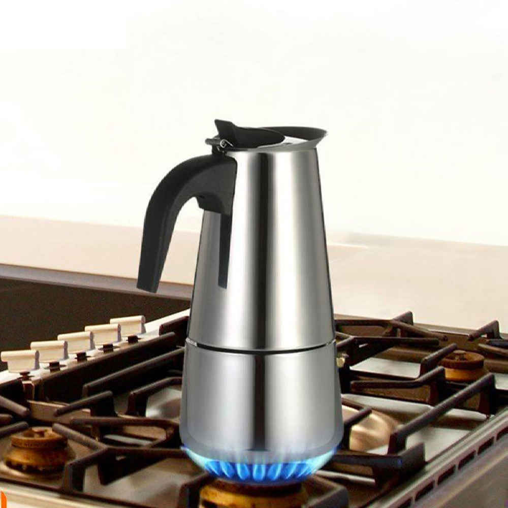 Moka Kanne für den Herd – Klassischer italienischer Kaffeezubereiter 4 Tassen Kapazität Unico Life