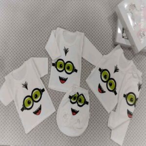 Neugeborenen Bekleidungs Set mit Minions Muster (5 Teile)