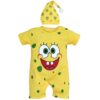Neugeborenen Kurzarm-Body & Hut Set Modell SpongeBob