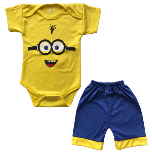 Neugeborenen Kurzarm-Body & Shorts Set Modell Minions