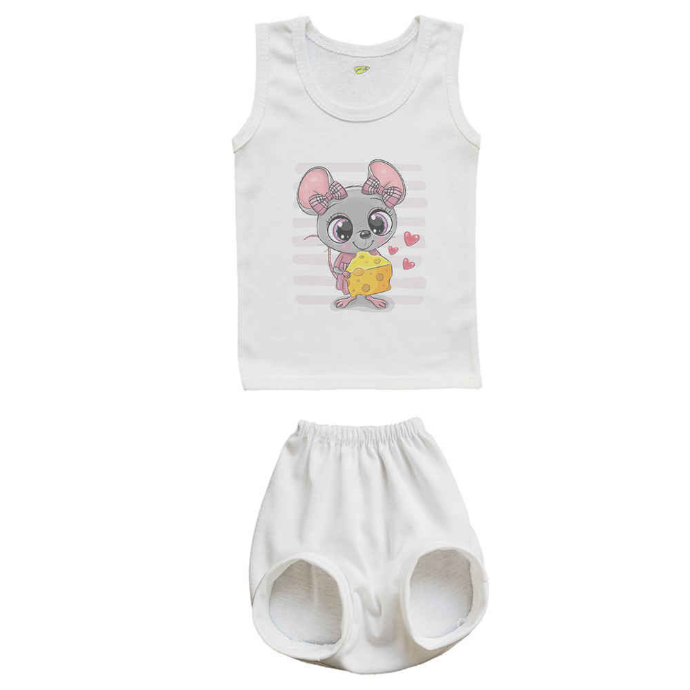 Neugeborenen Weste & Shorts Set Modell Maus