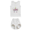 Neugeborenen Weste & Shorts Set Modell Einhorn