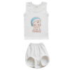 Neugeborenen Weste & Shorts Set mit Baby Junge Design