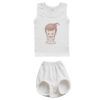 Neugeborenen Weste & Shorts Set mit Baby Mädchen Design